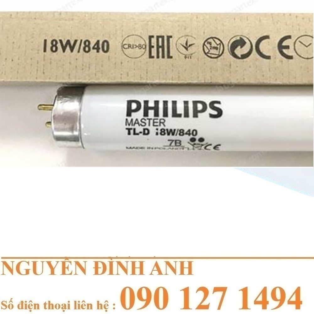 Bóng đèn TL84 cho tủ so màu – Philips TL-D 18W/840 | Nguồn sáng chuẩn
